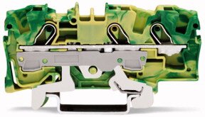 WAGO 2006-1307 3 Conductor Ground Terminal Block Green-yellow