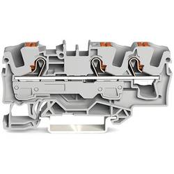 3-Leiter-Durchgangsklemme 2206-1301, 6 mm², grau 